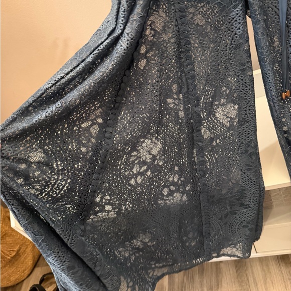 Palm Springs Lace Jumpsuit Midnight Blue - Picture 3 of 9